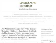 Tablet Screenshot of lindholmenskonstskola.com